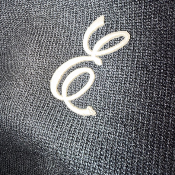 FEAR OF GOD ESSENTIALS MENS WAFFLE CREWNECK SWEATER IN BLACK - Picture 6 of 7